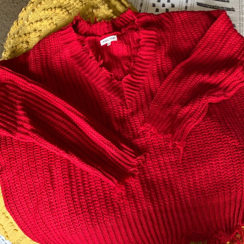Boutique Distressed Sweater